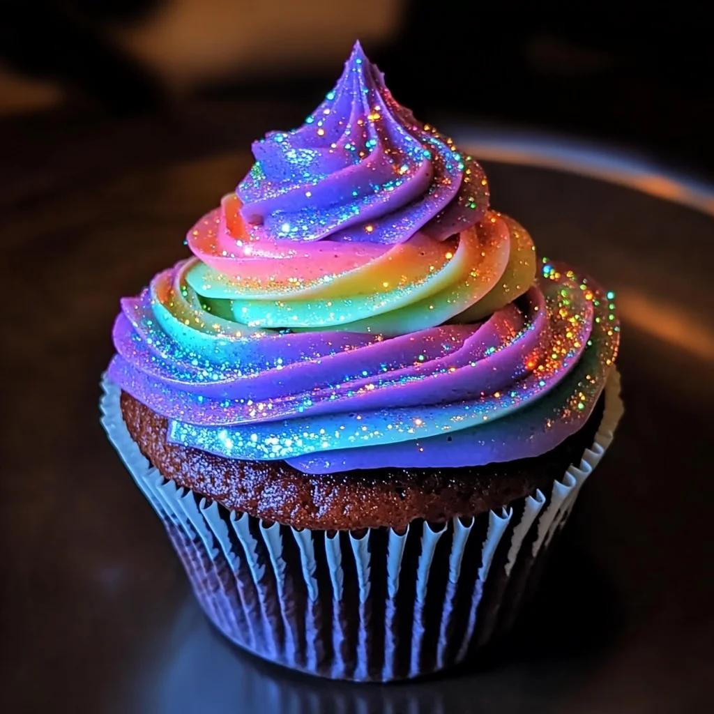 Enchanting Midnight Glow Cupcakes: A Fun Party Delight