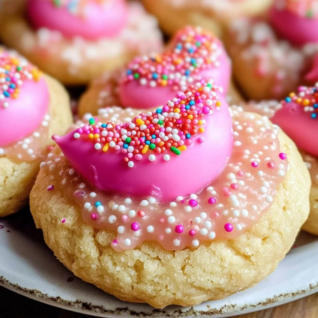 Strawberry Kiss Cookies