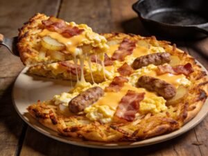 Breakfast Pizza Hash Brown Crust