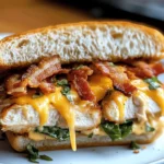 Cheddar Bacon Ranch Chicken Melt