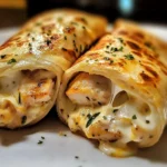 Cheesy Garlic Chicken Wraps