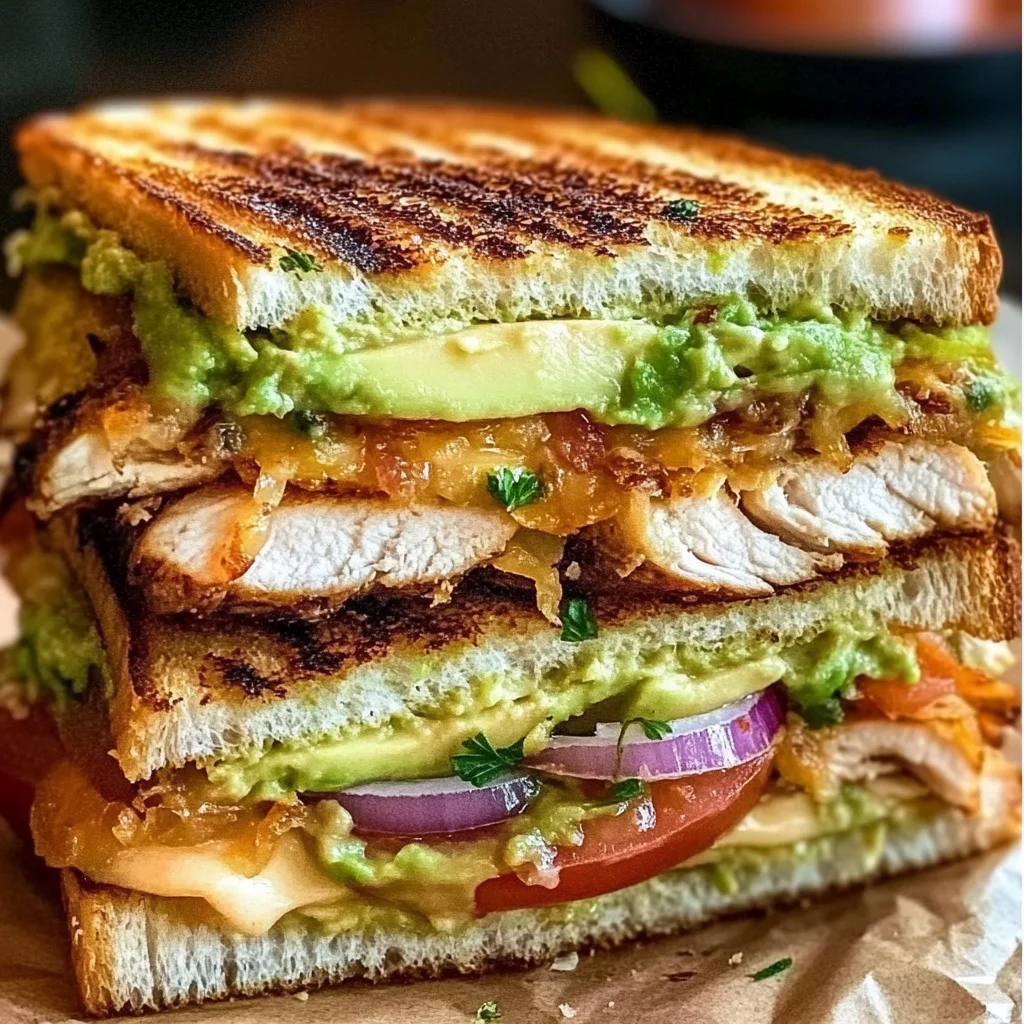 Chicken Avocado Melt Sandwich