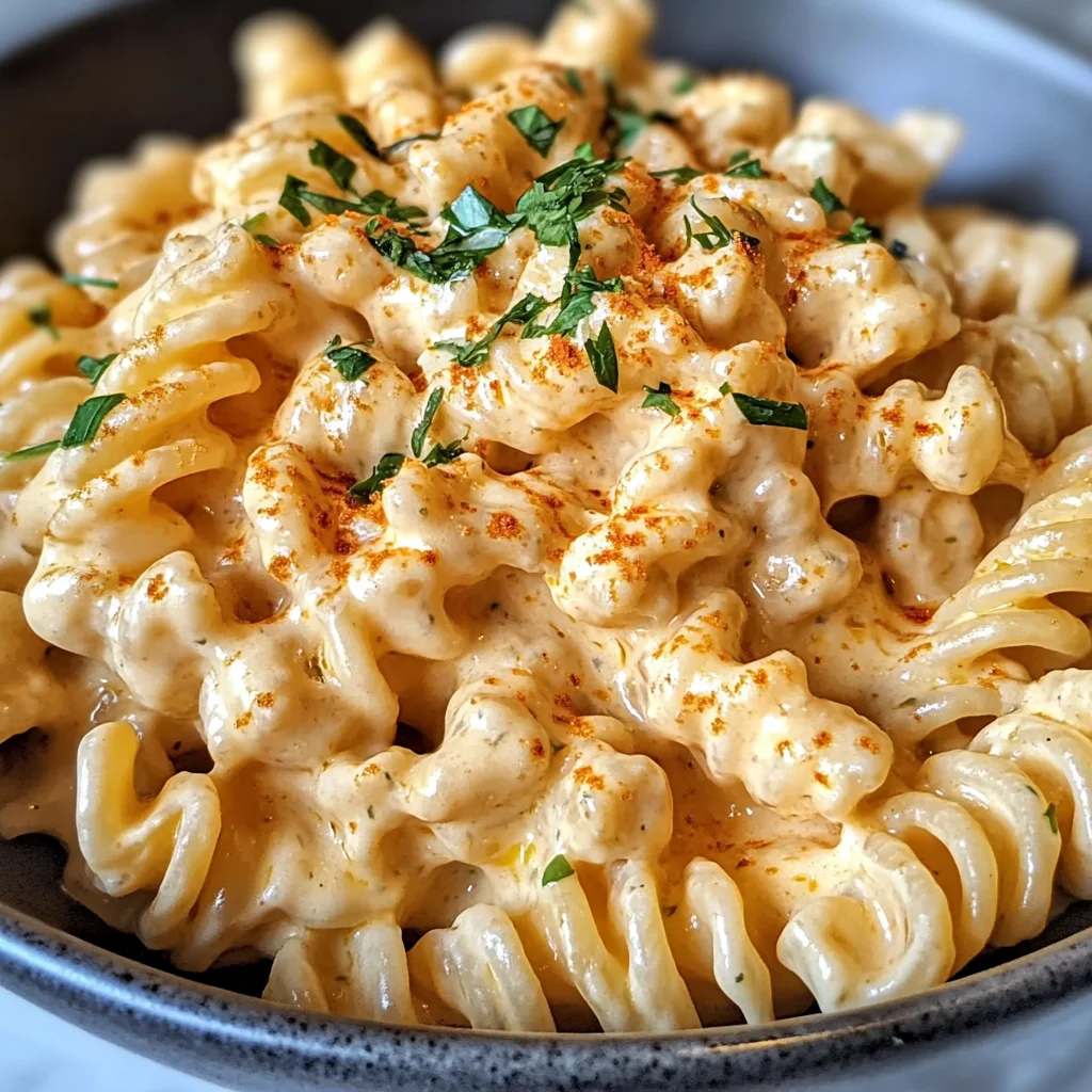 Cremige Cottage Cheese Pasta Sauce für Protein-Liebhaber