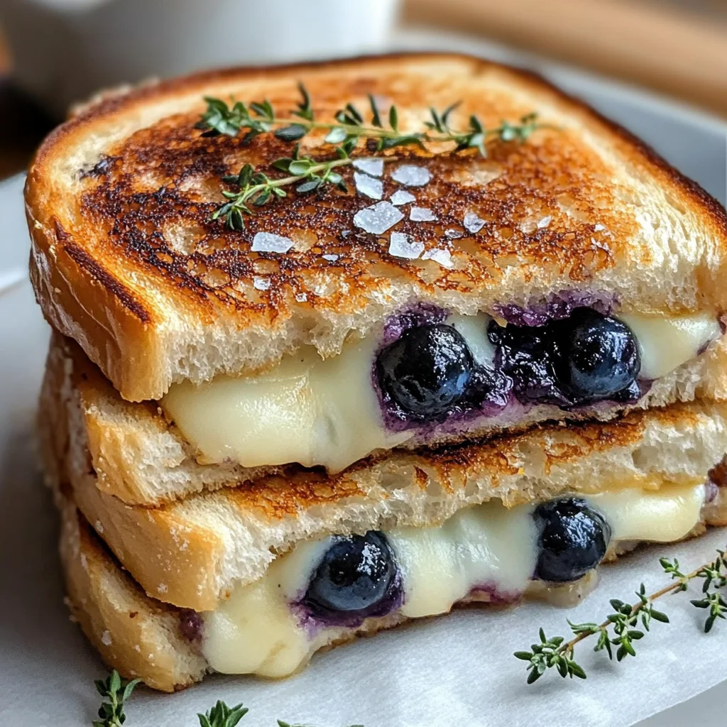 Crispy Blueberry Grilled Cheese