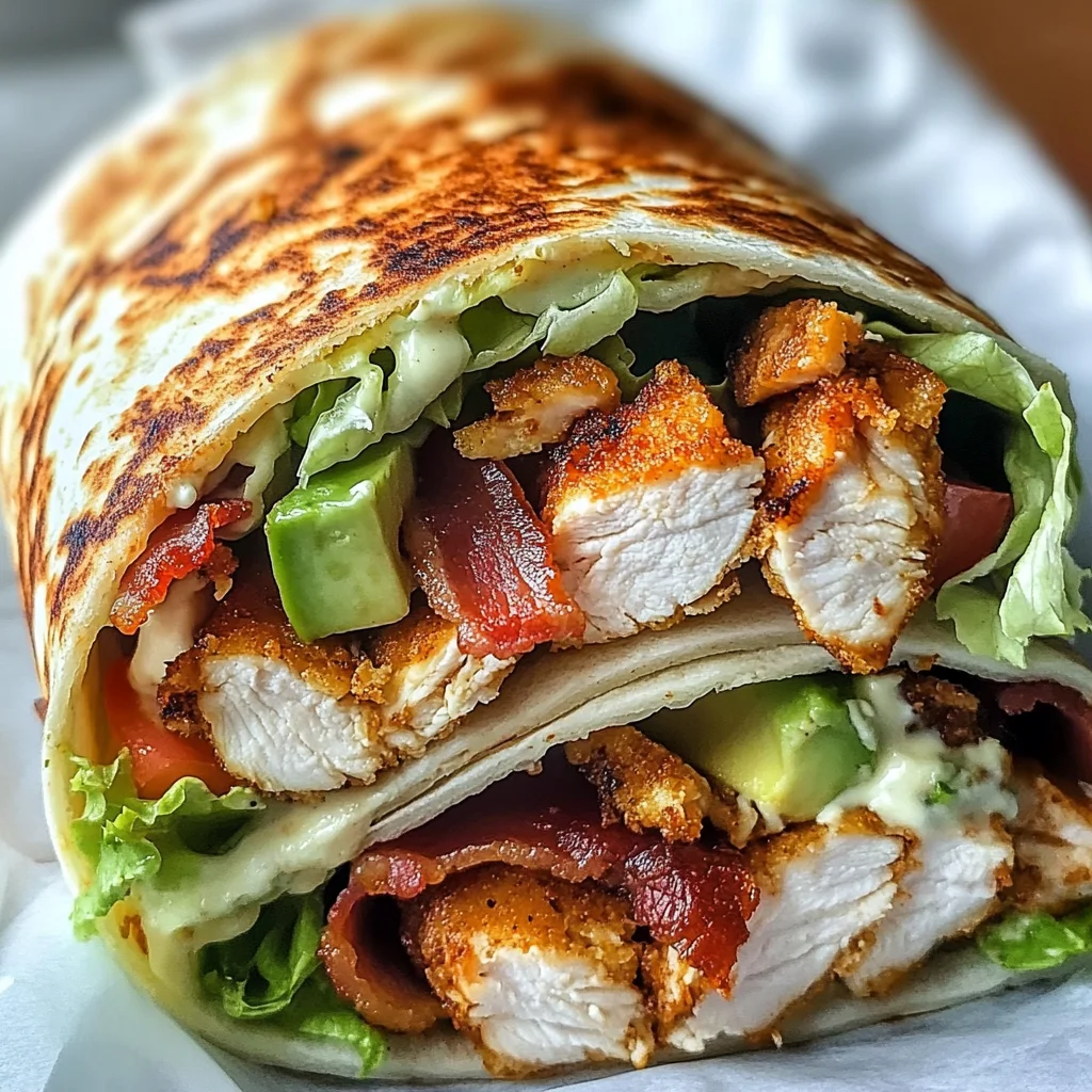 Crispy Chicken Bacon Wrap
