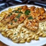 Der Ausgang: Cremige Knoblauch-Parmesan Pasta