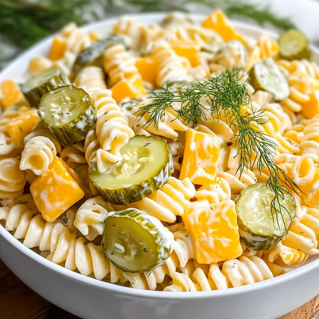 Dill Pickle Pasta Salad
