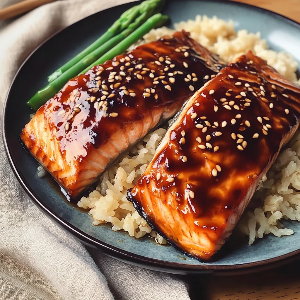 Glazed Teriyaki Baked Salmon