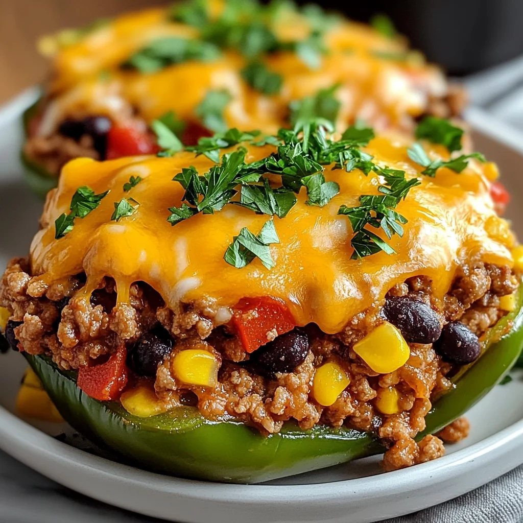 High Protein Unstuffed Peppers