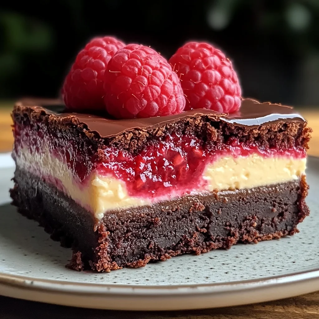 Himbeer-Brownie-Cheesecake: