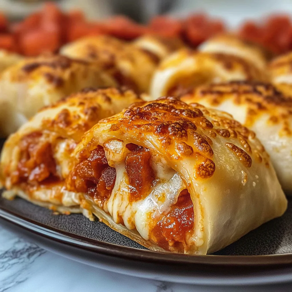 Irresistible High Protein Pepperoni Pizza Rolls