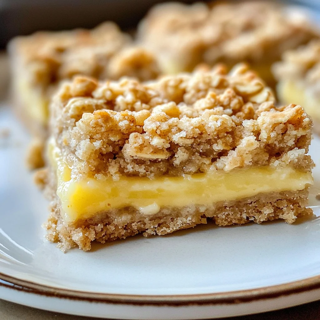 Lemon Oatmeal Crumble Bars