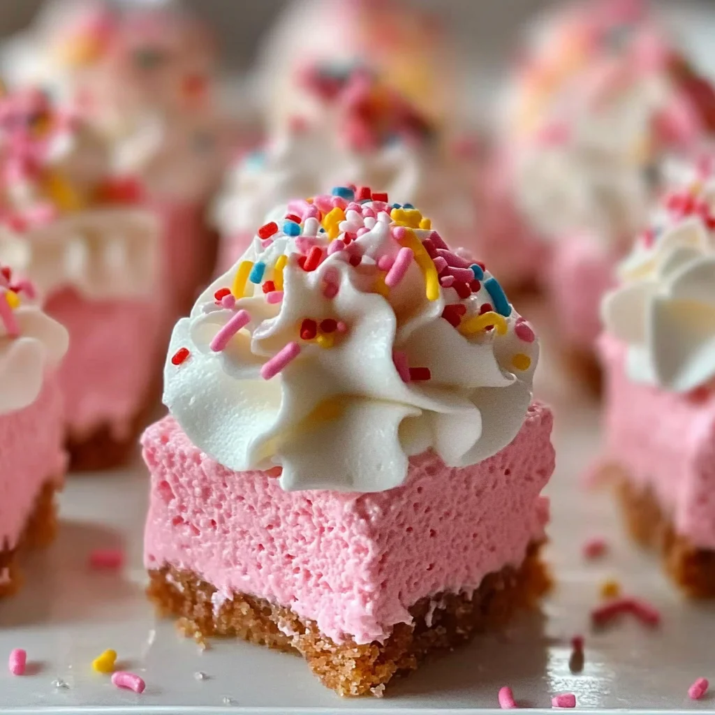 No-Bake Pink Velvet Cheesecake Bites: Creamy Bliss Awaits!