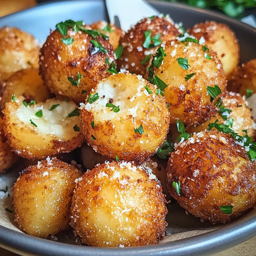 Parmesan Garlic Potato Balls