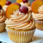Peach Bellini Cupcakes