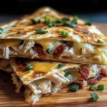 Savory Chicken Bacon Ranch Quesadilla