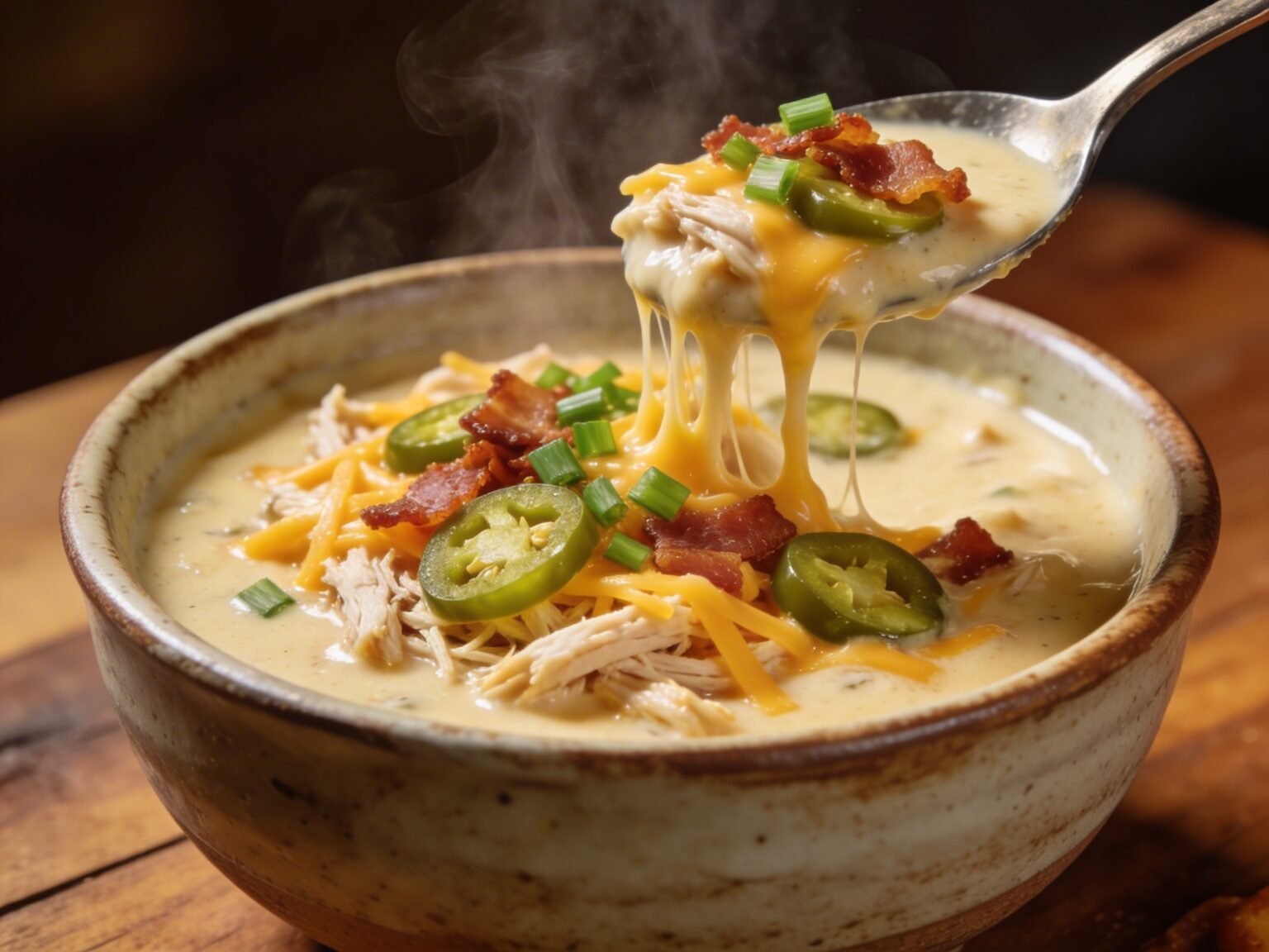 Spicy Jalapeño Popper Chicken Soup