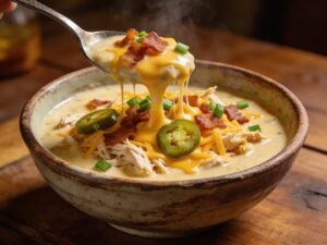 Spicy Jalapeño Popper Chicken Soup
