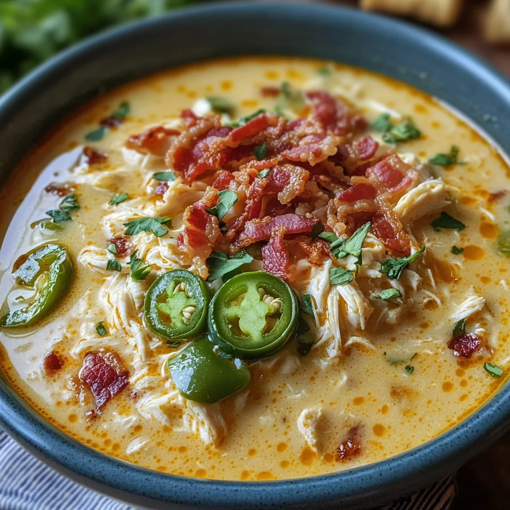 Spicy Jalapeño Popper Chicken Soup Recipe