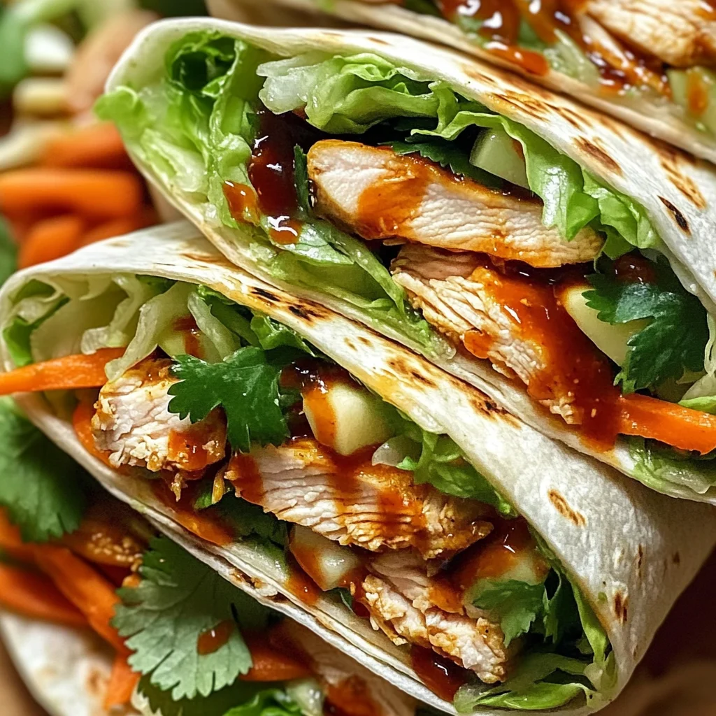 Sweet Chili Chicken Wraps
