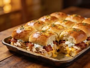 Chicken Bacon Ranch Sliders