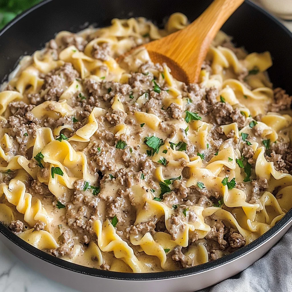 30-Minute Ground Beef Stroganoff