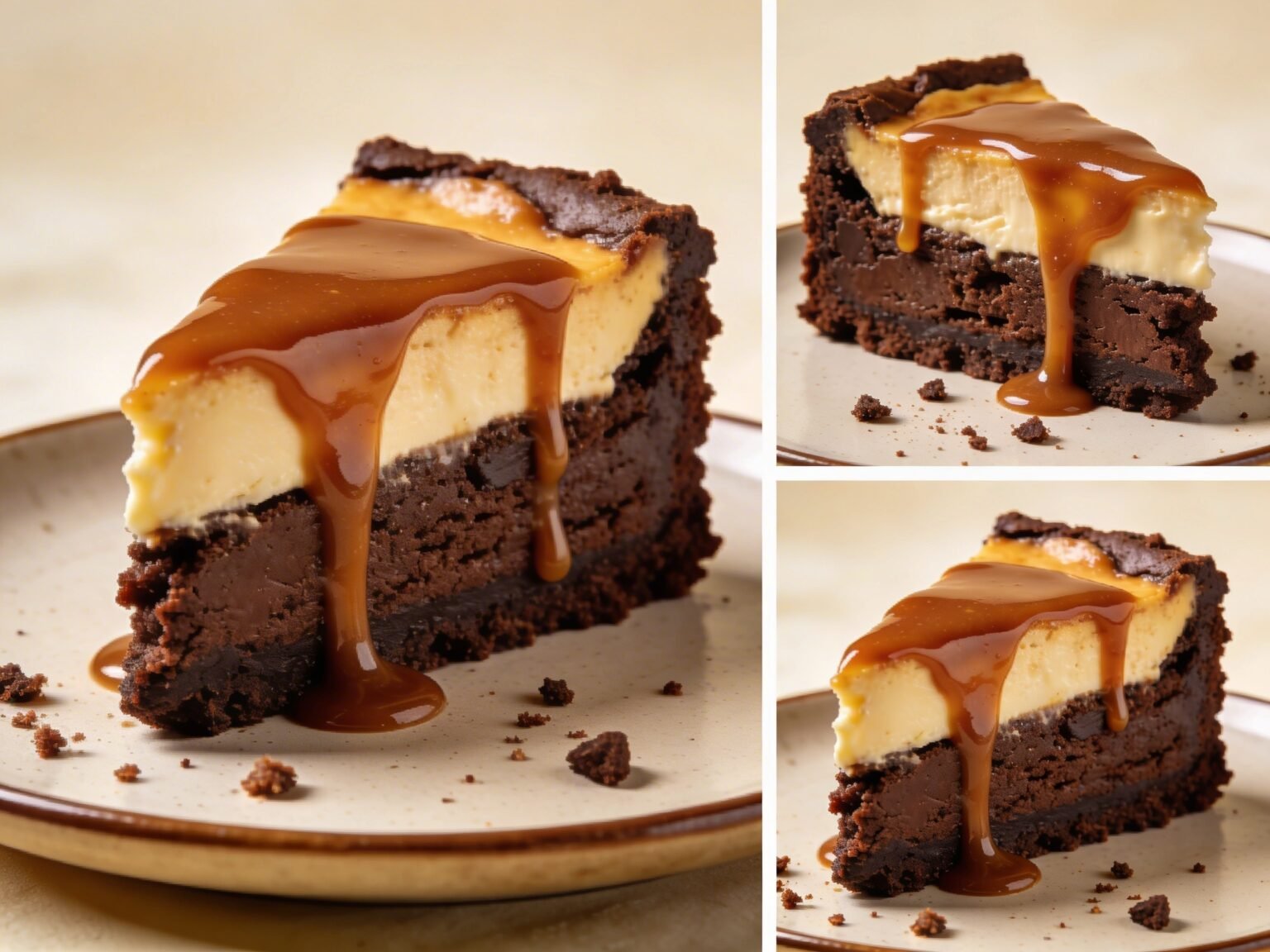 Caramel Brownie Cheesecake Bliss