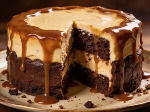 Caramel Brownie Cheesecake Bliss