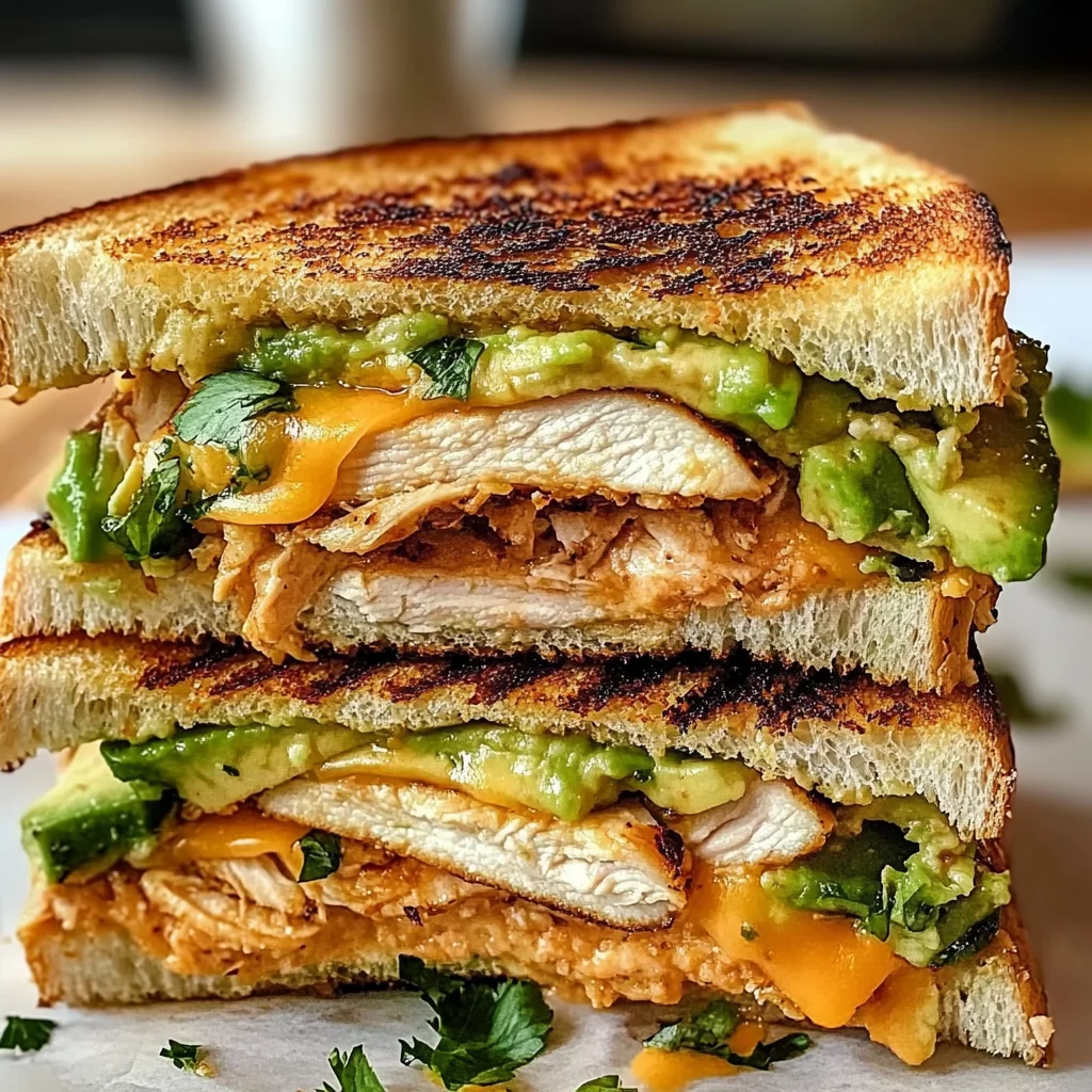 Chicken Avocado Melt Sandwich