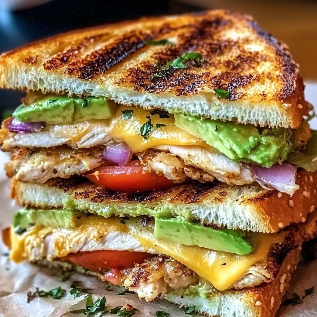 Chicken Avocado Melt Sandwich