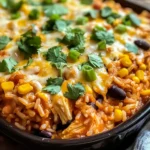 Chicken Enchilada Rice Casserole