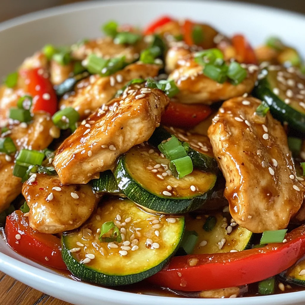 Chicken Zucchini Stir Fry