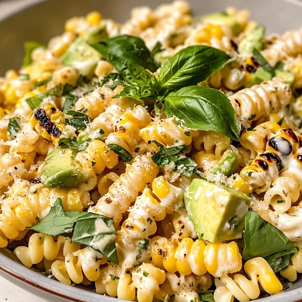 Creamy Street Corn Pasta Salad
