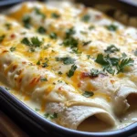 Creamy White Chicken Enchiladas