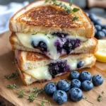 Crispy Blueberry Grilled Cheese