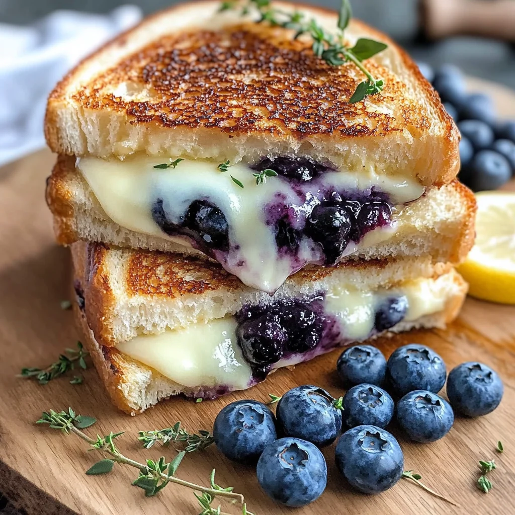 Crispy Blueberry Grilled Cheese