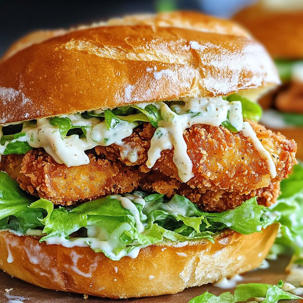 Crispy Chicken Caesar Sandwich