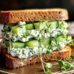 Easy Cucumber Salad Sandwiches