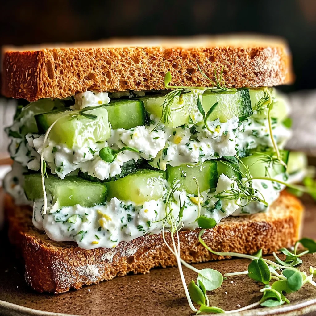 Easy Cucumber Salad Sandwiches