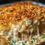 French Onion Chicken Rice Bake