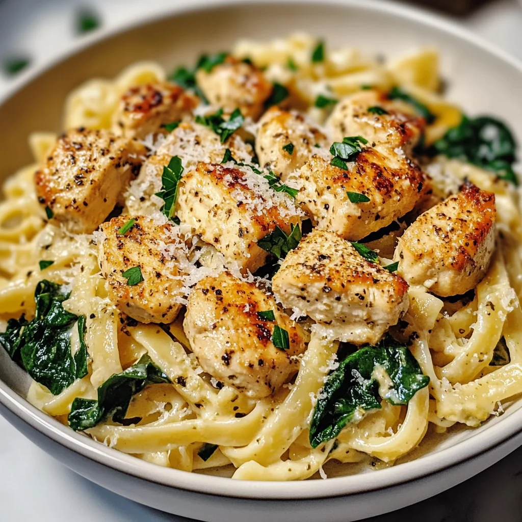 Healthy Garlic Parmesan Chicken Pasta