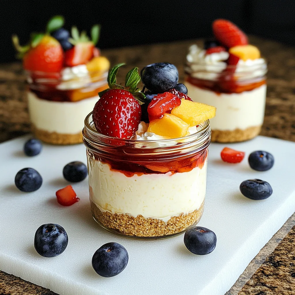 Healthy Protein Cheesecake Jars