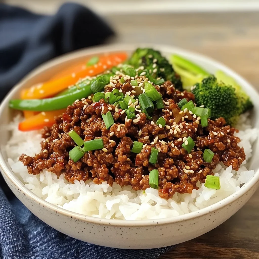 Korean Ground Beef Bowl (25-Minutes)