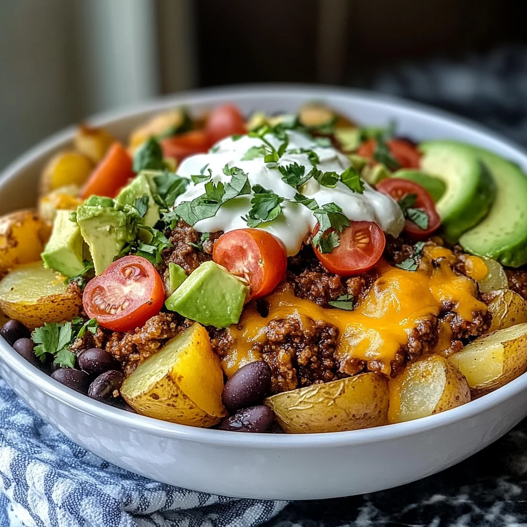 Loaded Potato Taco Bowl