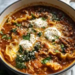 Mouthwatering One Pot Lasagna Soup