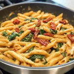One-Pot Spinach Tomato Pasta