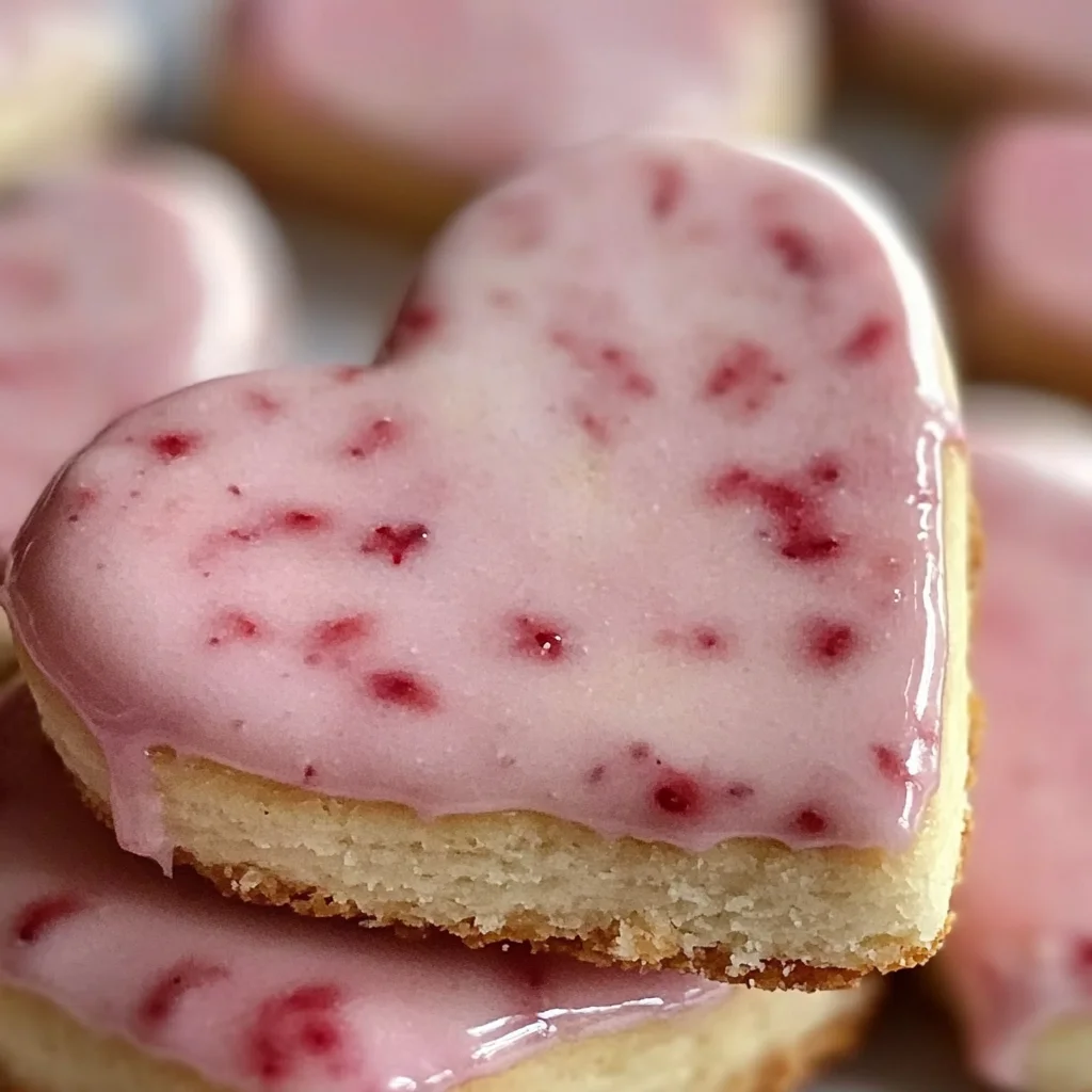 Strawberry Shortbread Cookies