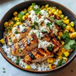 Street Corn Chicken Rice Bowl