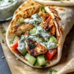 Authentic Greek Chicken Gyros with Tzatziki Sauce