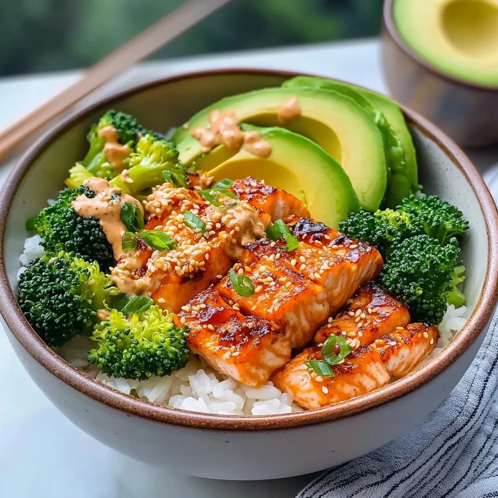 Best Bang Bang Salmon Rice Bowls